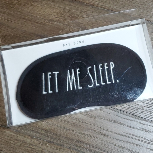 Rae Dunn LET ME SLEEP. Sleep Mask